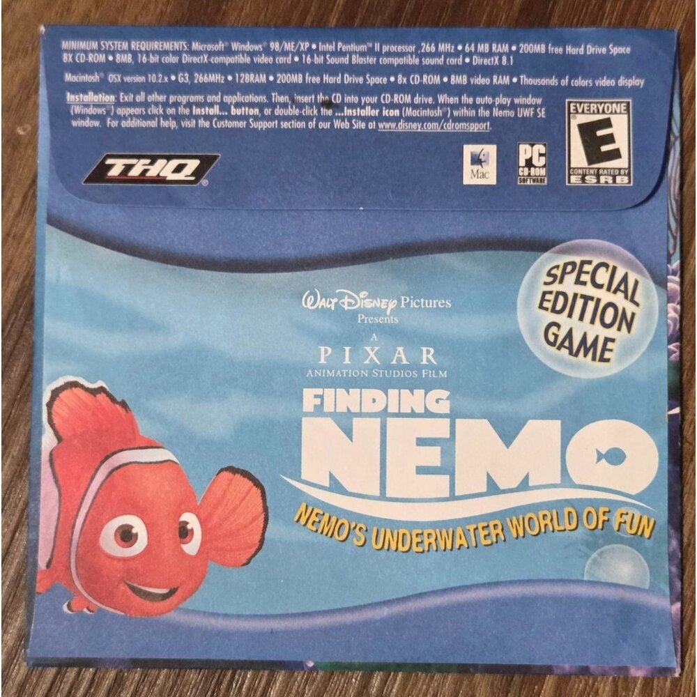 Finding Nemo: Nemo's Underwater World of Fun (Special Edition) CD-ROM - PC Game